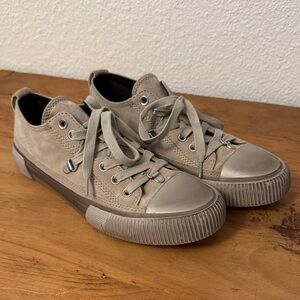 Allsaints Tan Lace-Up Sneakers, size 39